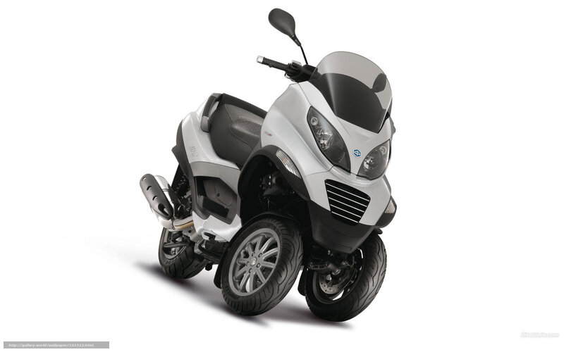 Three-wheeled Scooter — White, Neutral