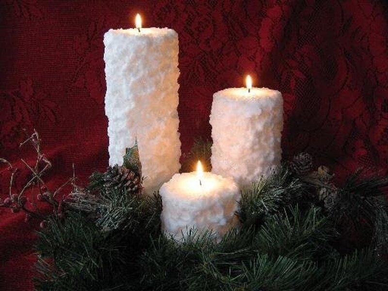 Three White Candles — Festive