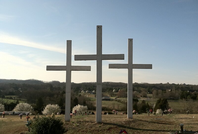 Three White Crosses