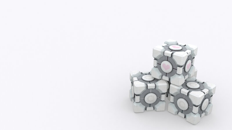 Three White Cubes