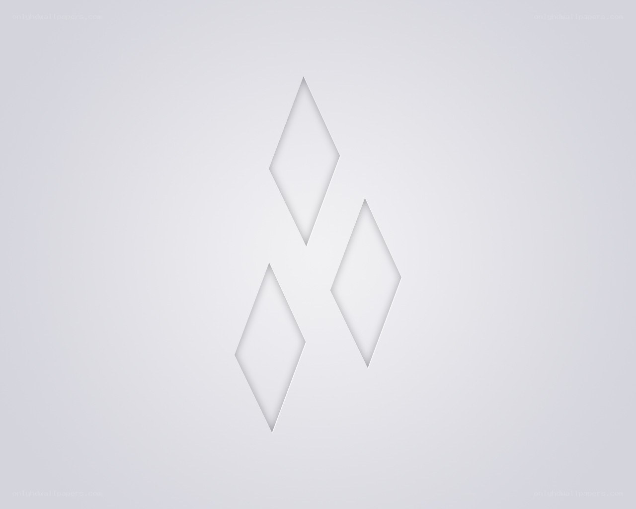 three white diamonds