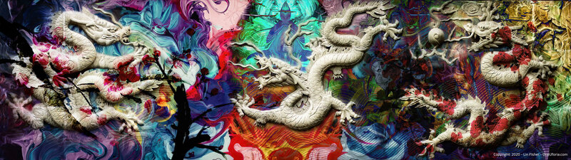 Three White Dragons