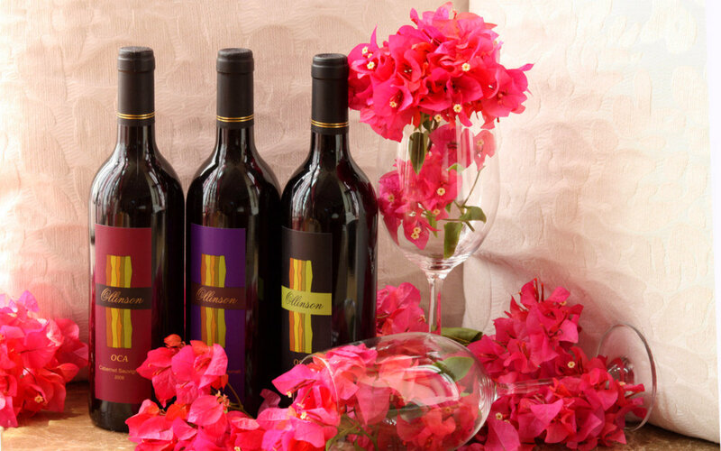 Three Wine Bottles