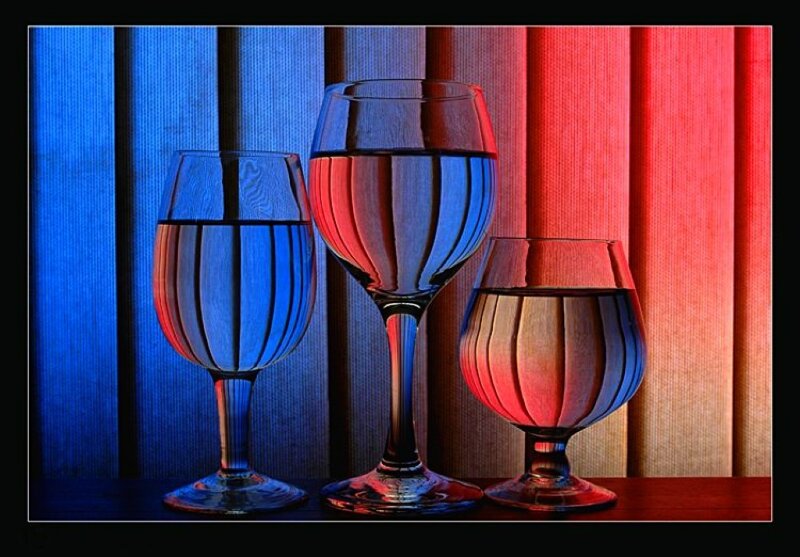 Three Wine Glasses