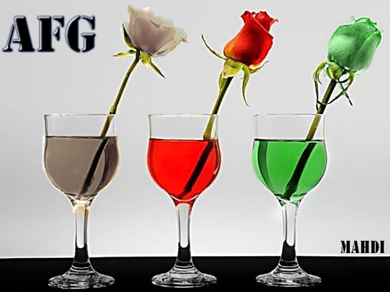 Three Wine Glasses with Roses