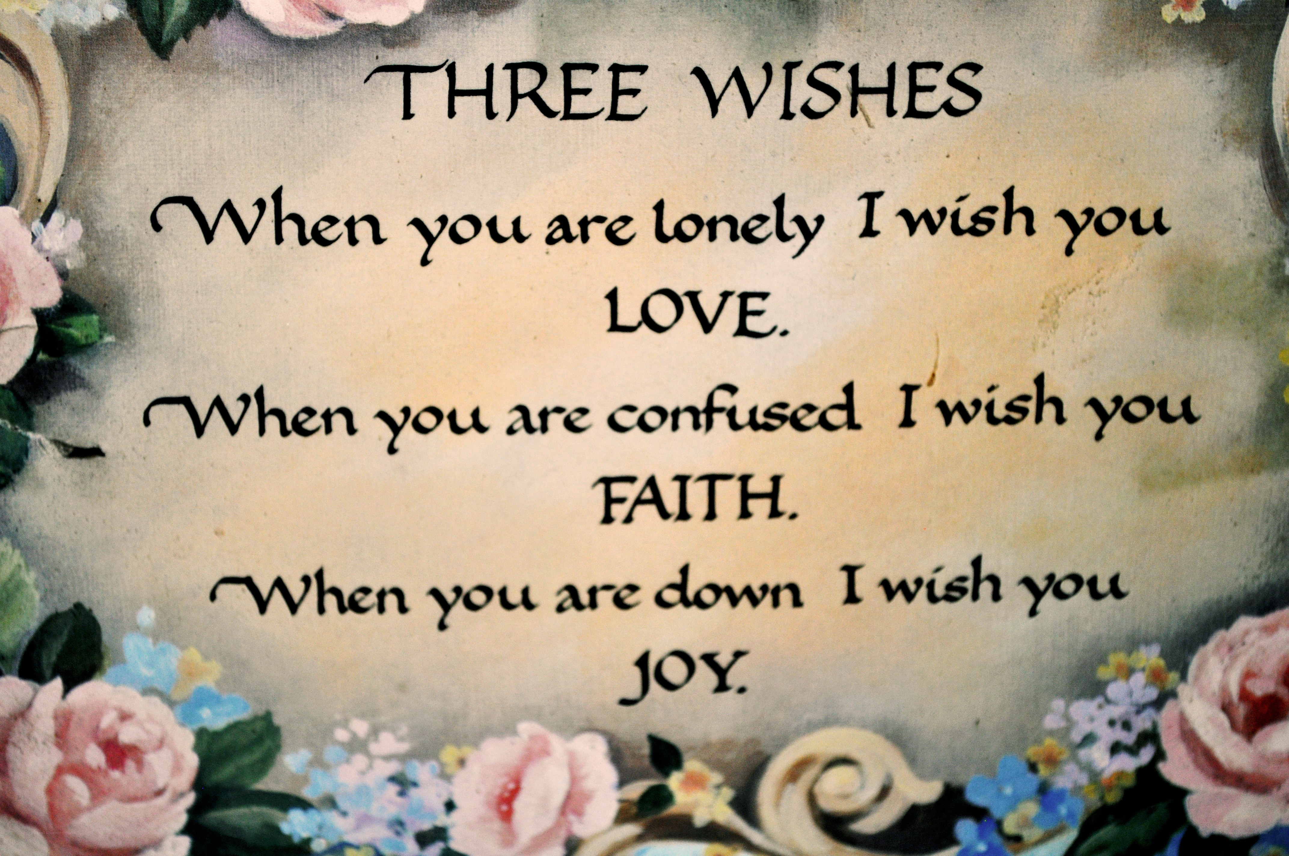 Three Wishes Poem