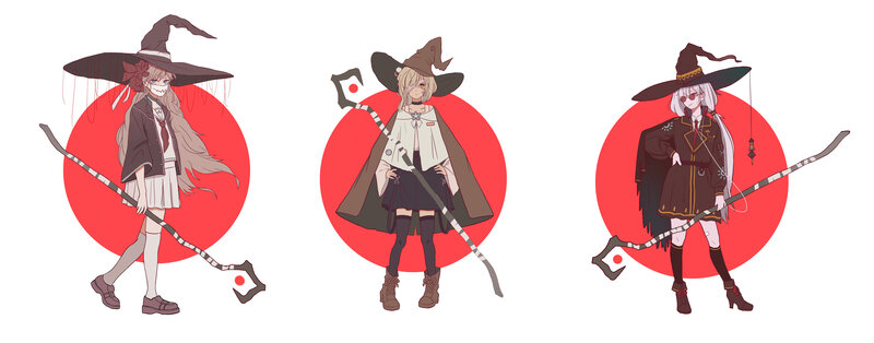 Three Witch Characters
