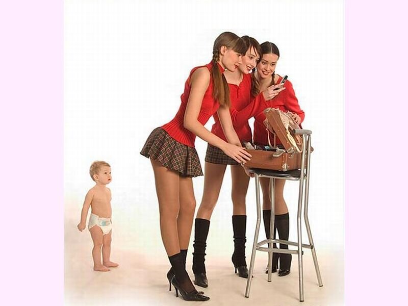 Three Women and a Baby