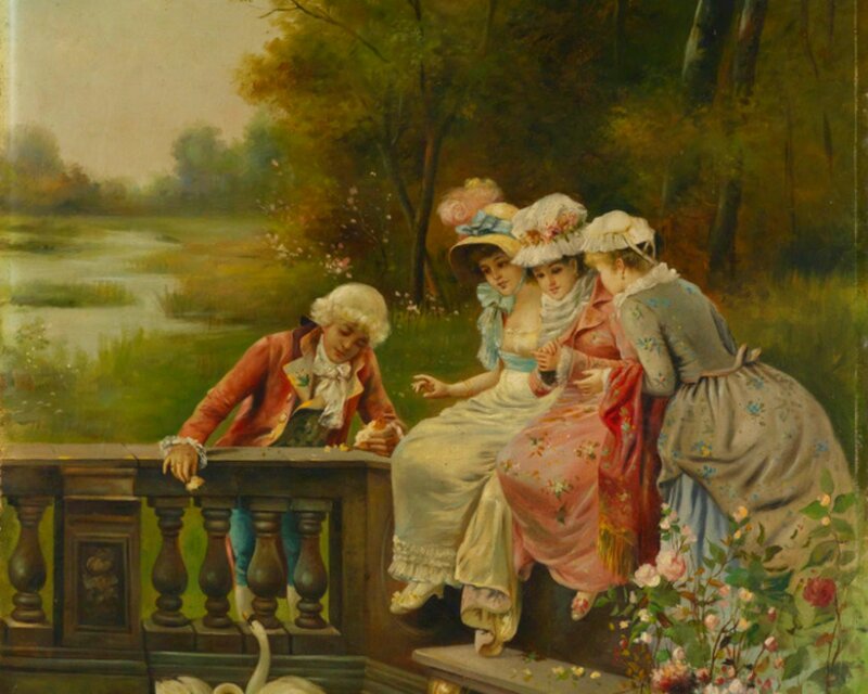 Three Women and a Man — Green