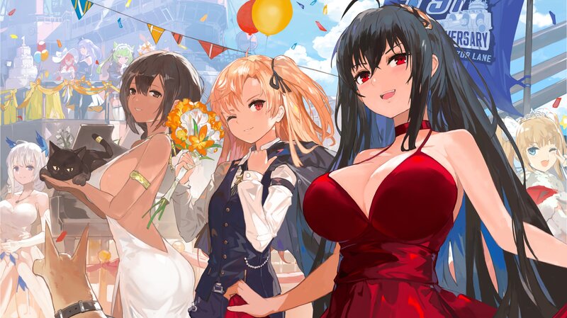 Three Women at a Festival