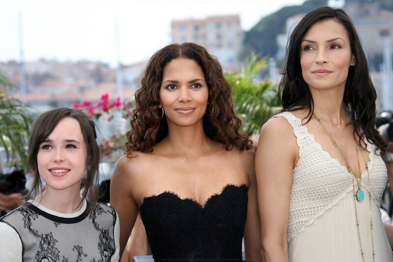 three women at a film event