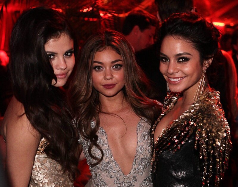 three women at a party