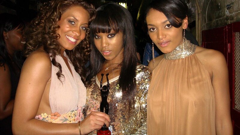 Three women at an awards event