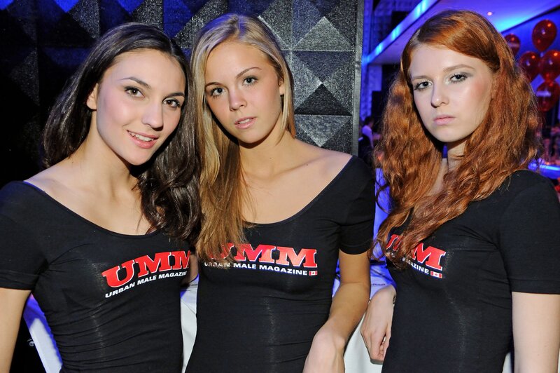 Three women at an event