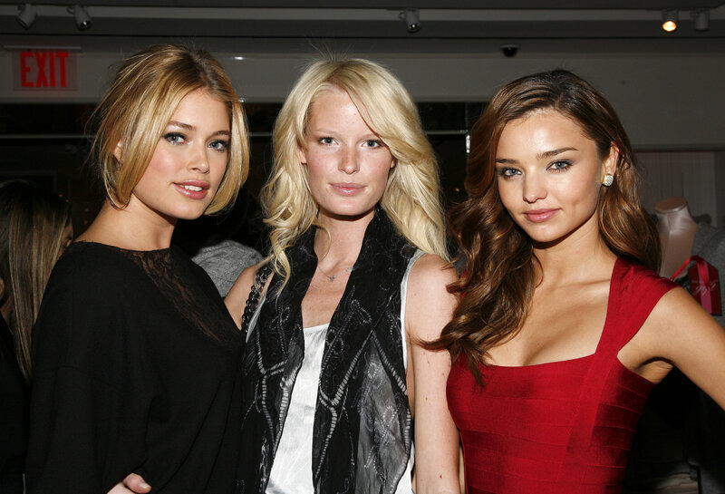 three women at fashion event
