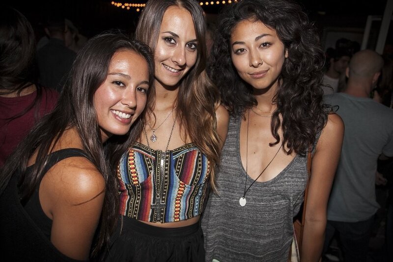 Three Women at Party — Black, Social