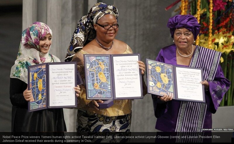 Three Women Holding Awards