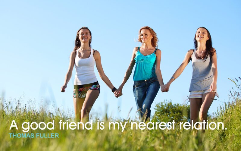 Three Women Holding Hands