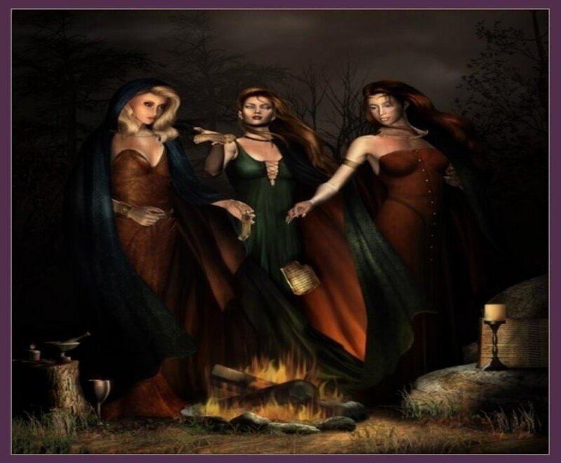 Three Women in a Ritual