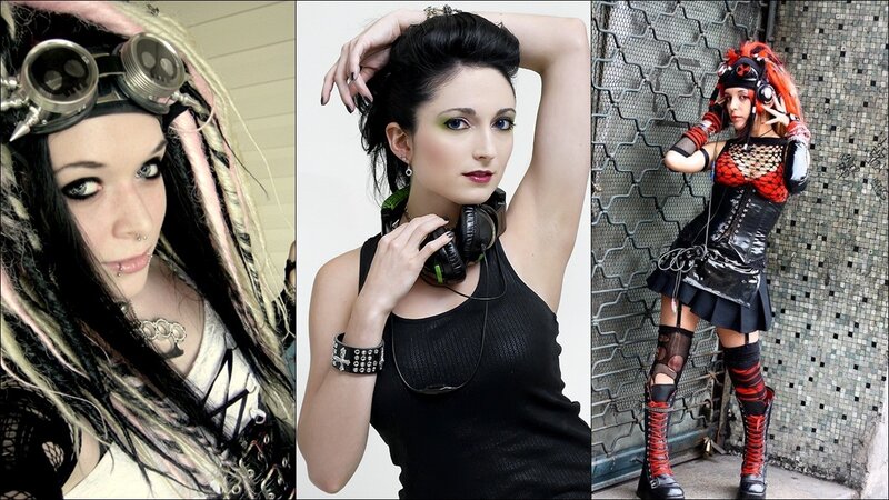 Three women in alternative fashion