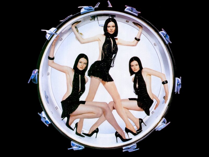 Three Women in Black Dresses — Dramatic