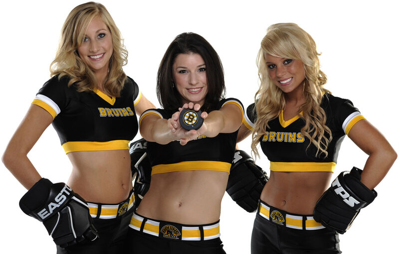Three Women in Bruins Uniforms
