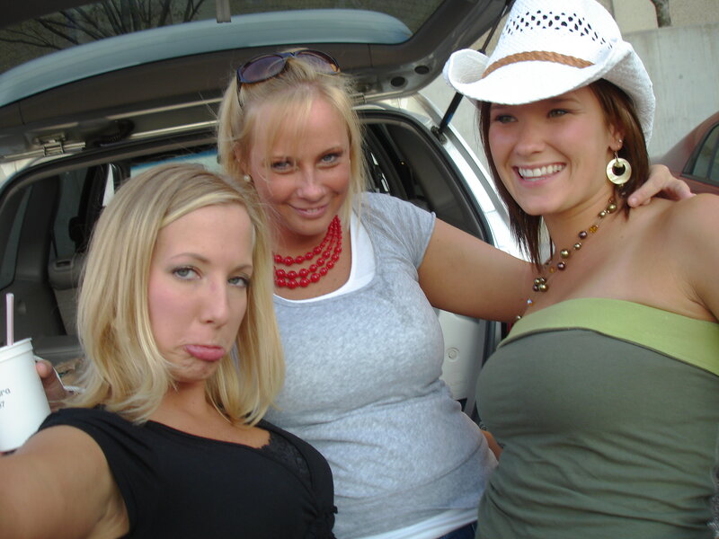 Three Women in Car — White, Casual