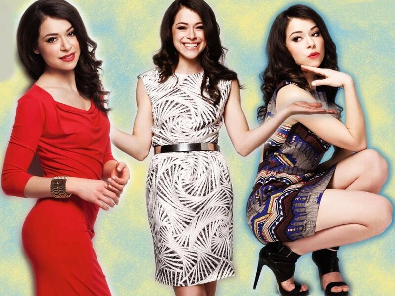 Three Women in Dresses — Red, Confident