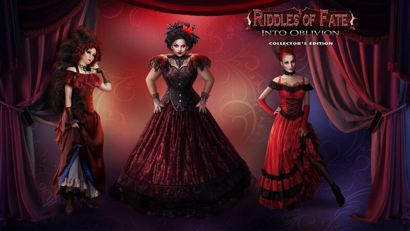 Three Women in Dresses — Red, Dramatic