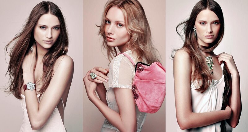 three women in fashion poses