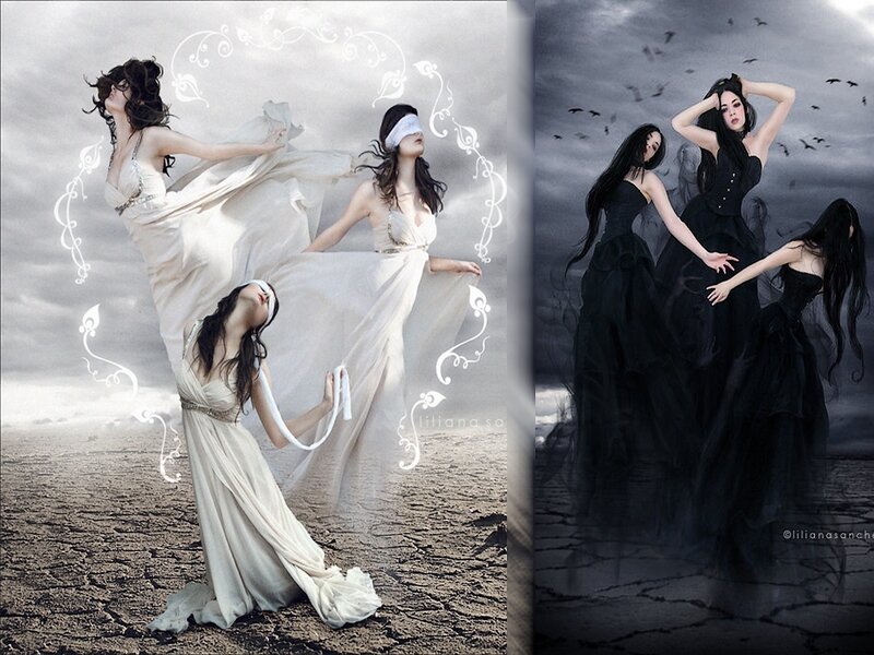 Three Women in Gowns