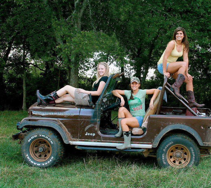 Three Women in Jeep