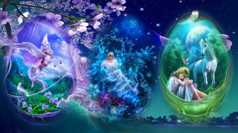 Three Women in Magical Spheres