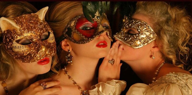 Three Women in Masks