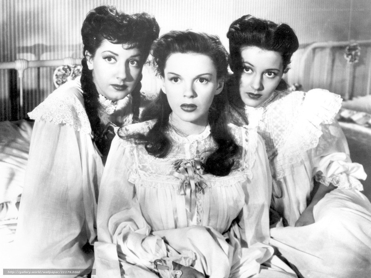 Three women in nightgowns