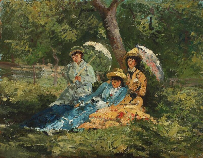 Three Women in Park
