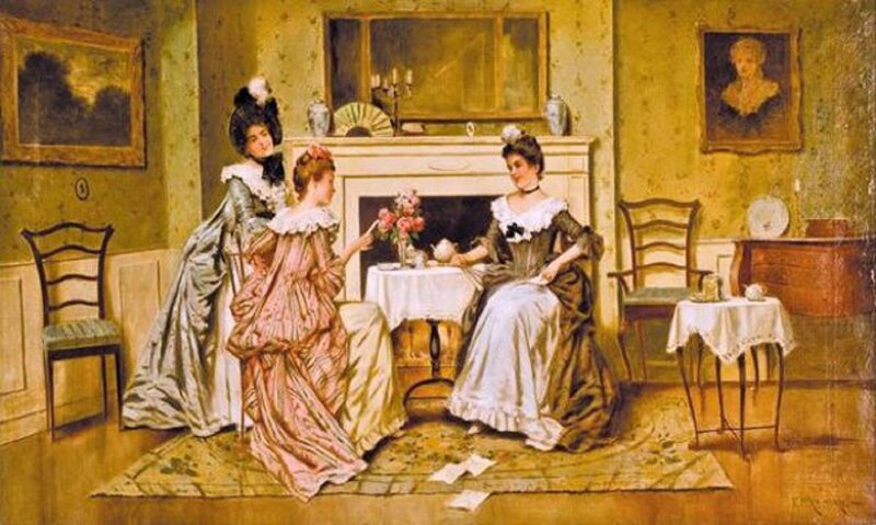 Three Women in Parlor