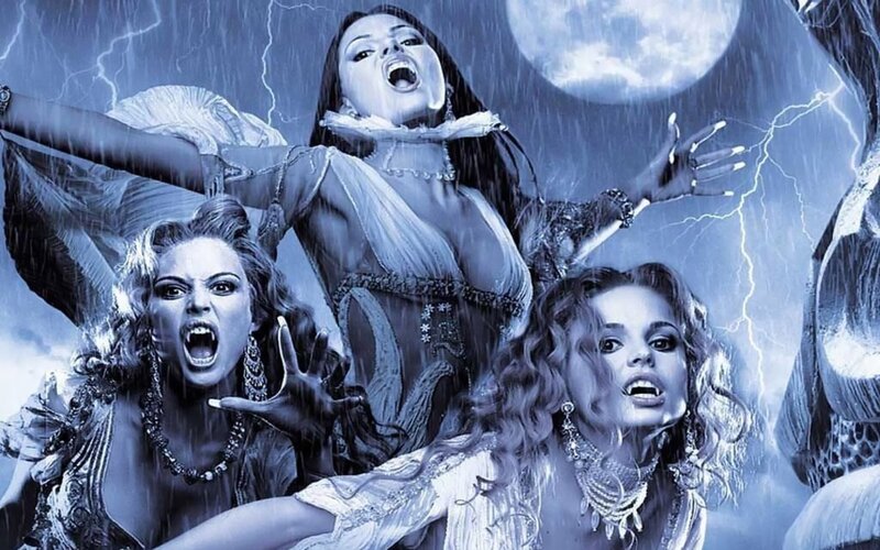 Three Women in Storm — Blue