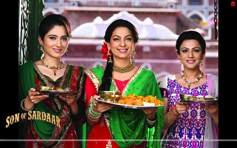 three women in traditional attire