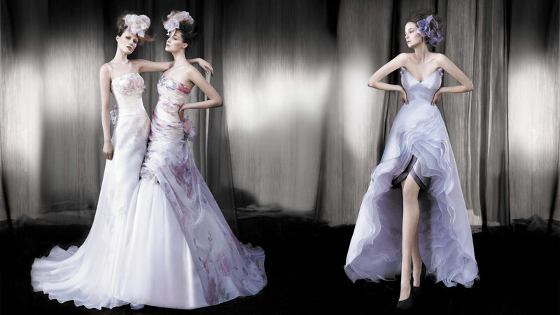 Three Women in Wedding Dresses