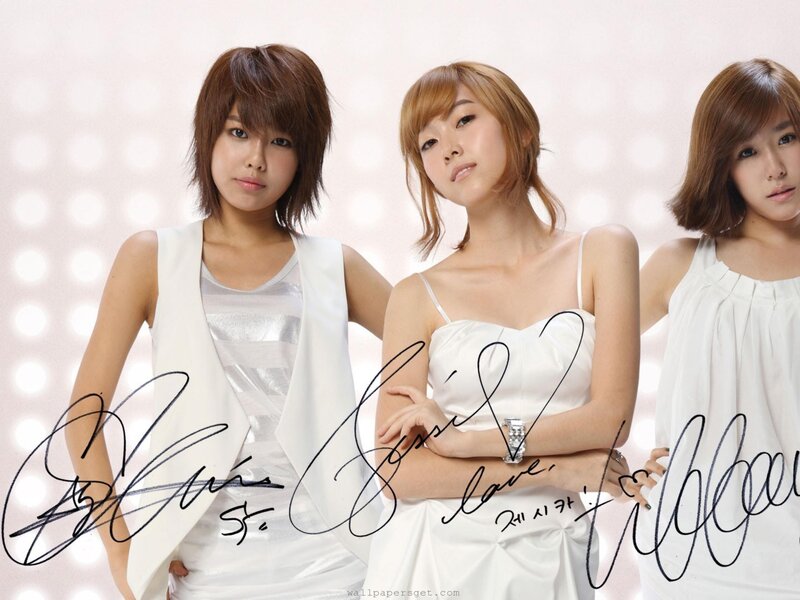 three women in white outfits