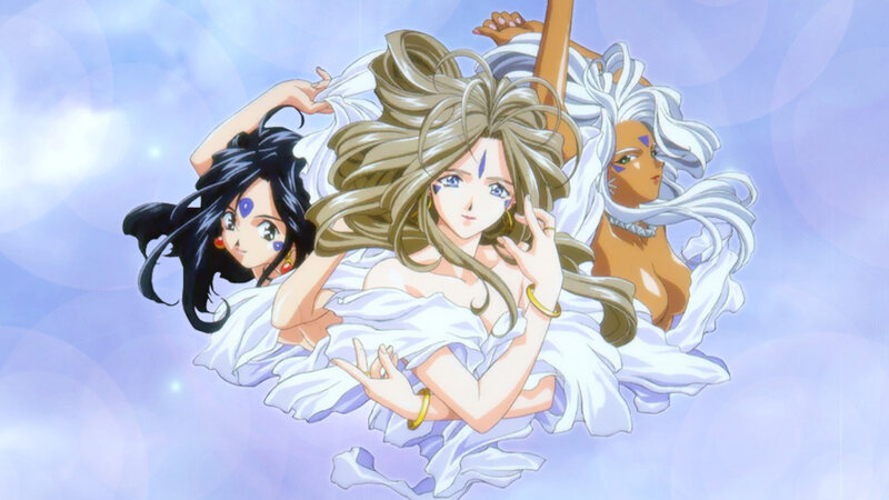 Three Women in White Robes — Serene