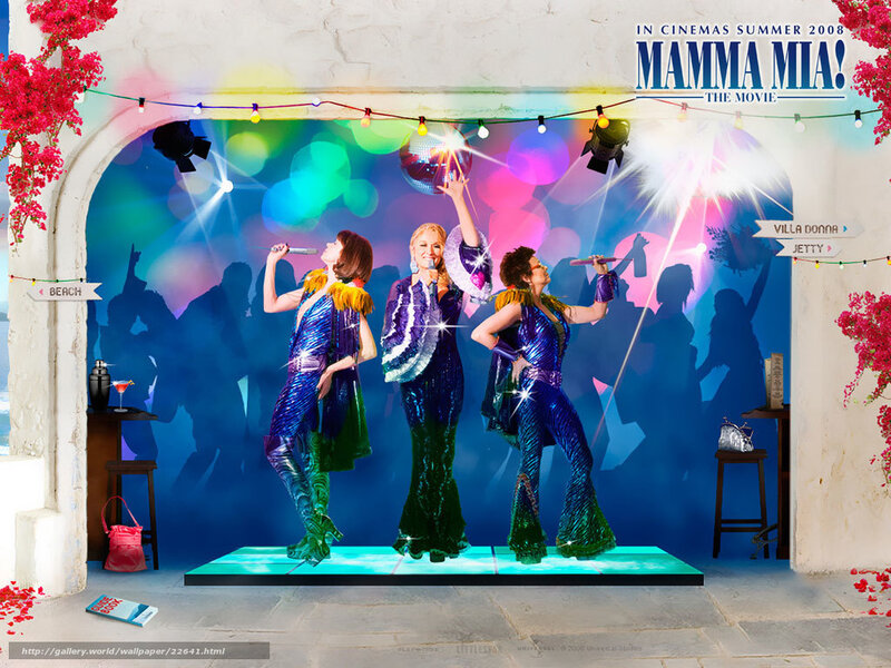 Three Women on Stage — Blue