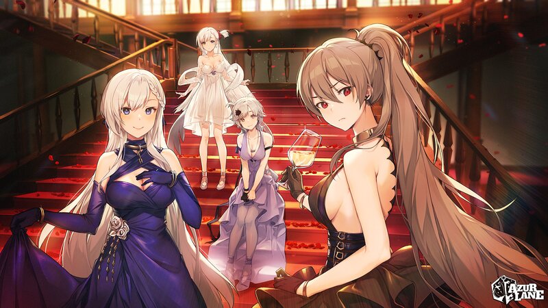 Three Women on Stairs