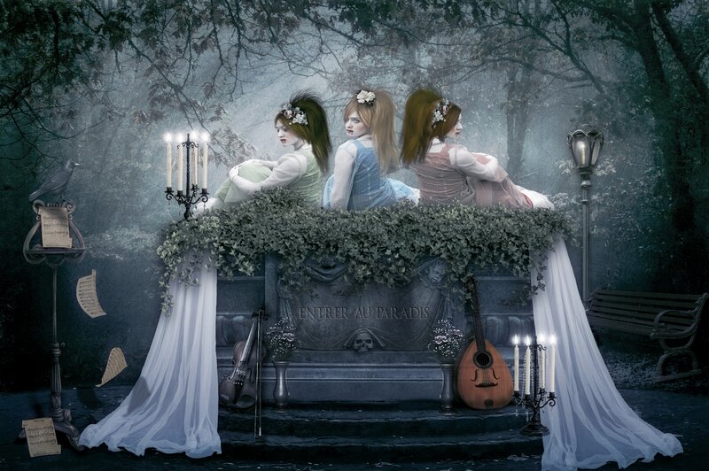 Three Women on Tomb
