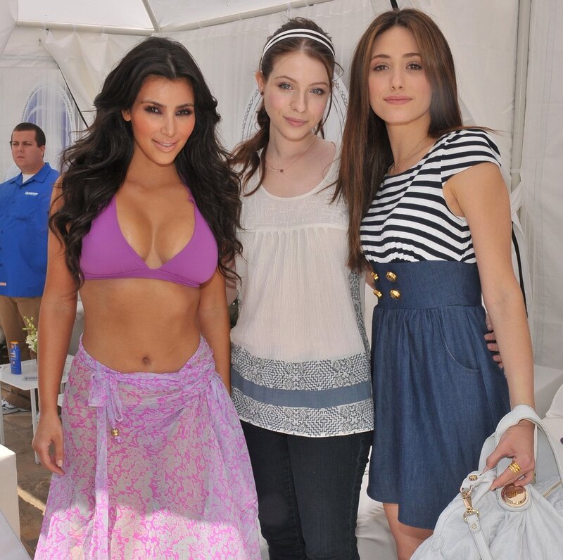 Three Women Posing Together — Purple