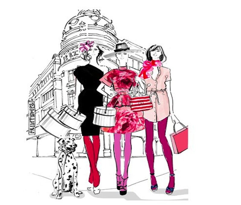 Three Women Shopping