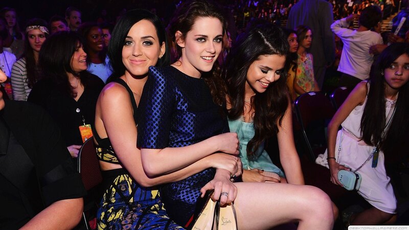 Three Women Sitting Together — Blue