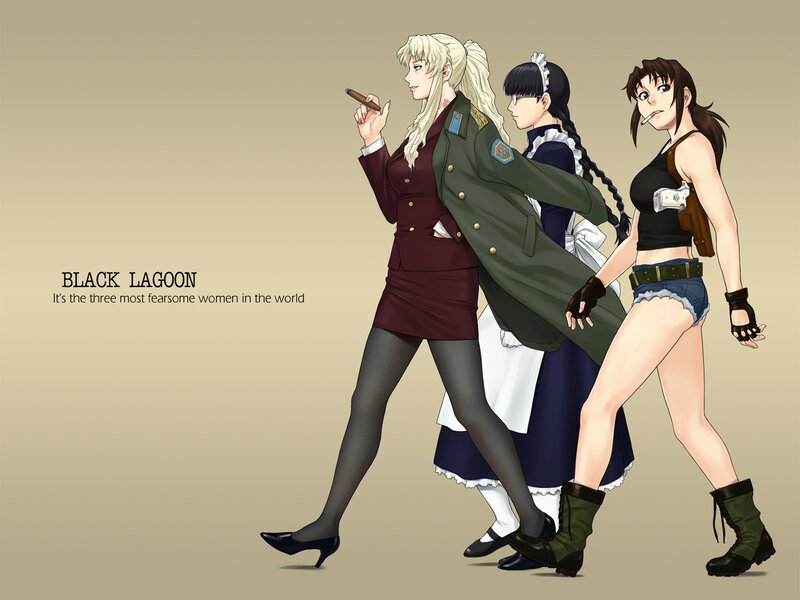 Three Women Walking — Beige