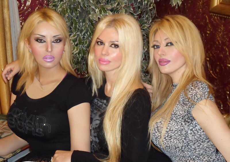 three women with blonde hair